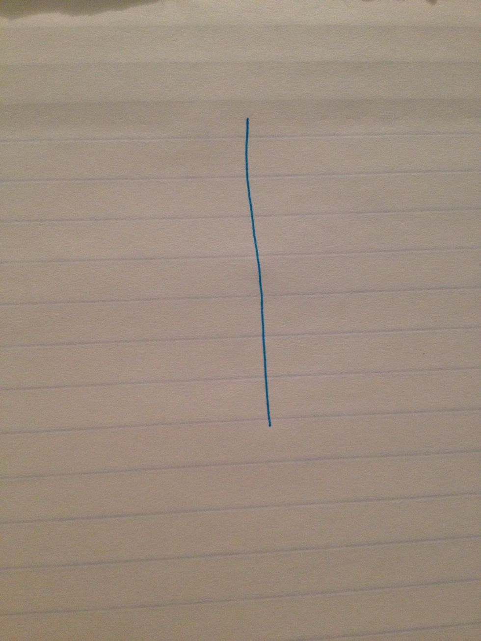 On a piece of paper, make a T-chart.