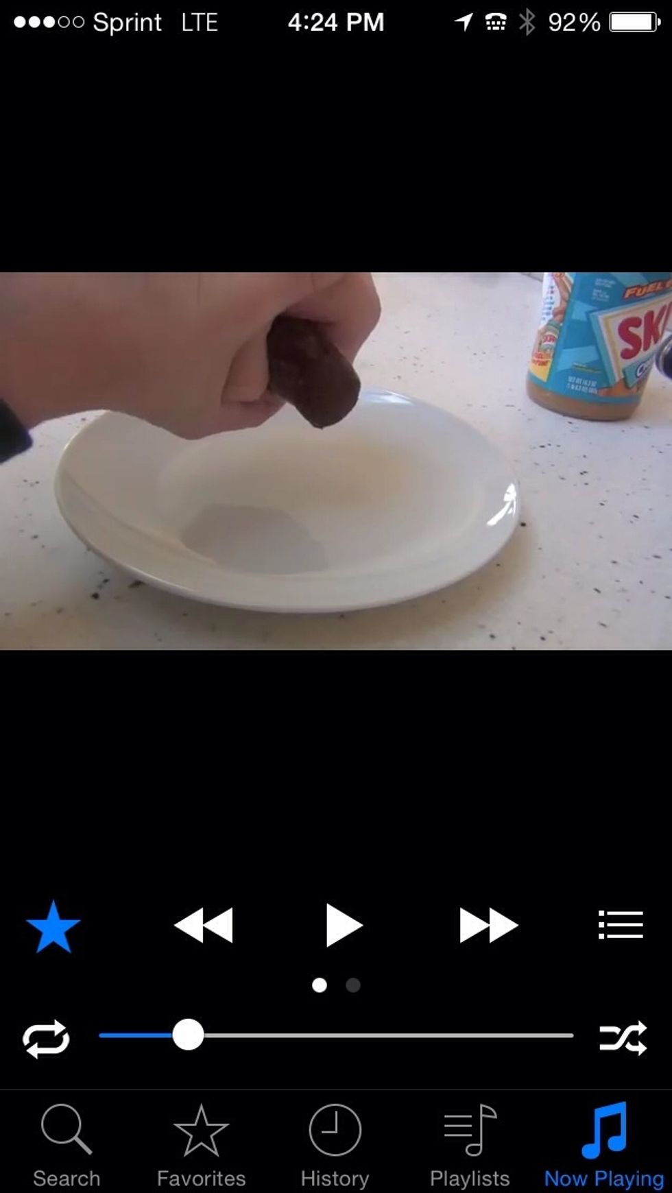 On a plate squeeze out "the poop" though the corner cut off