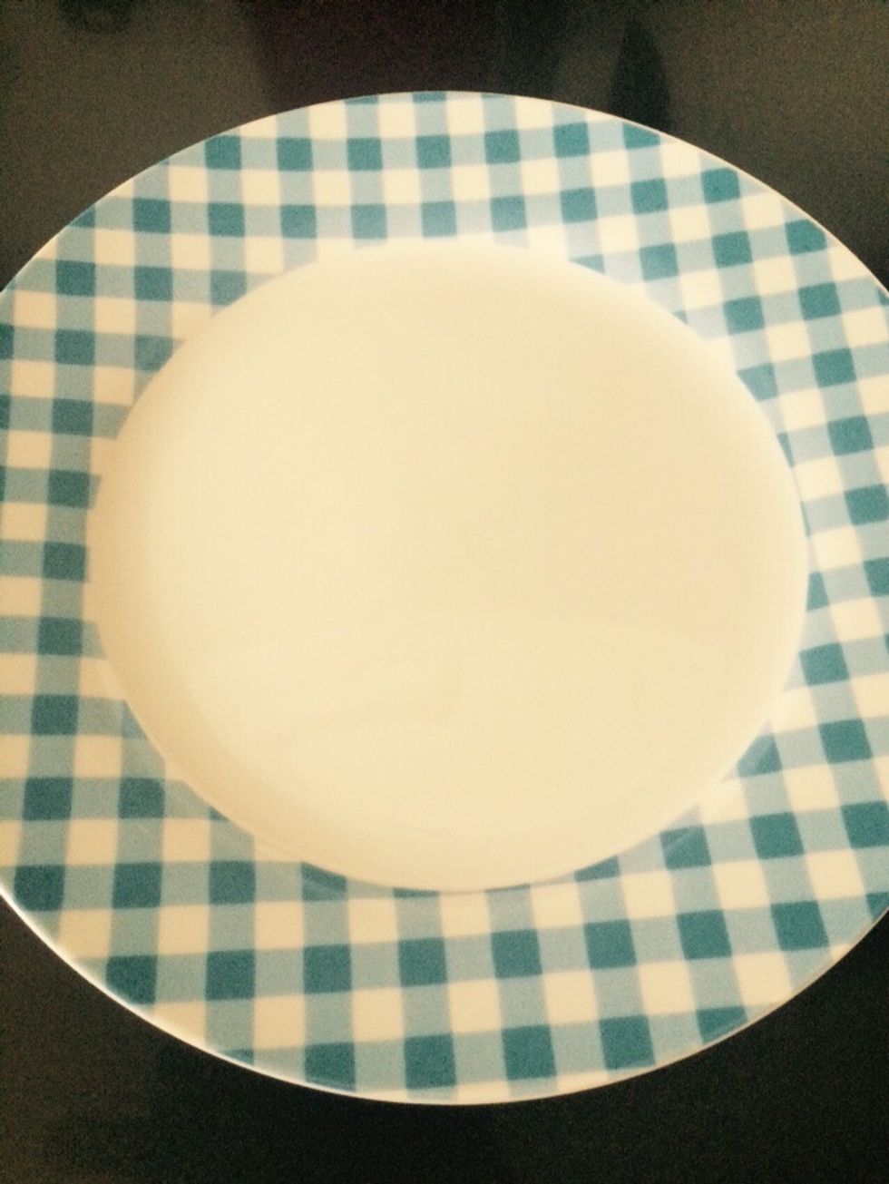 On an empty plate