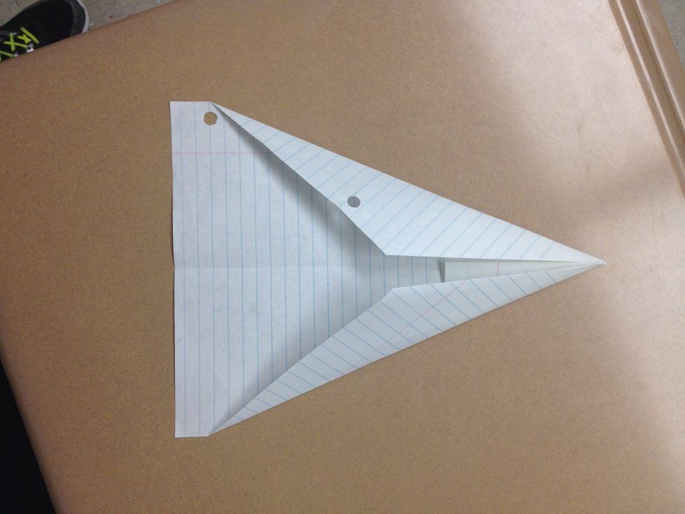 On both sides fold each side over