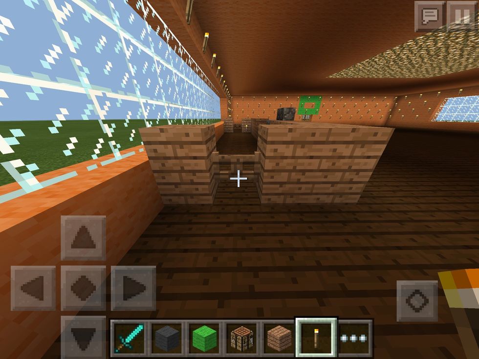 On either side of the counter, add fence gates so you can get in.