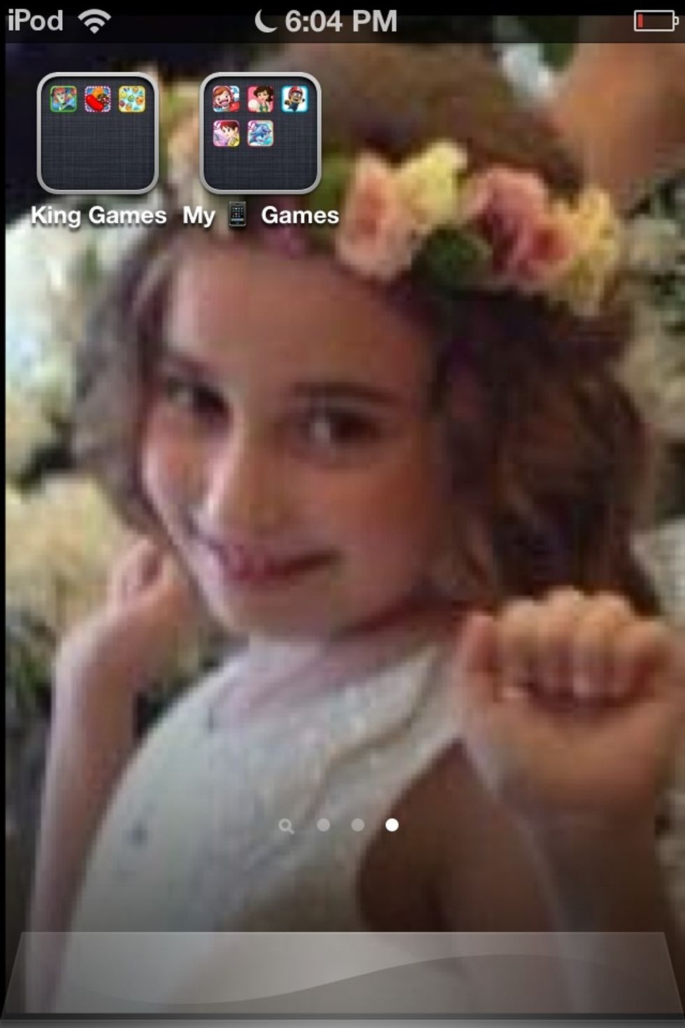 On my third page I put my games but instead if puting it all around the page i will put them in folders