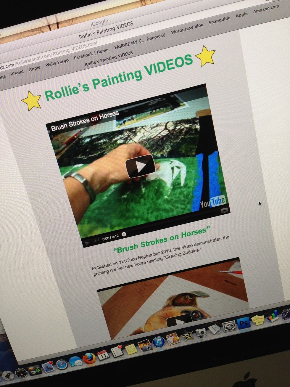 On my website you can watch 3 painting videos which I created (using iMovie on a Mac) for more tips and ideas. I have a teaching page there too. I really LOVE painting and am happy to share.