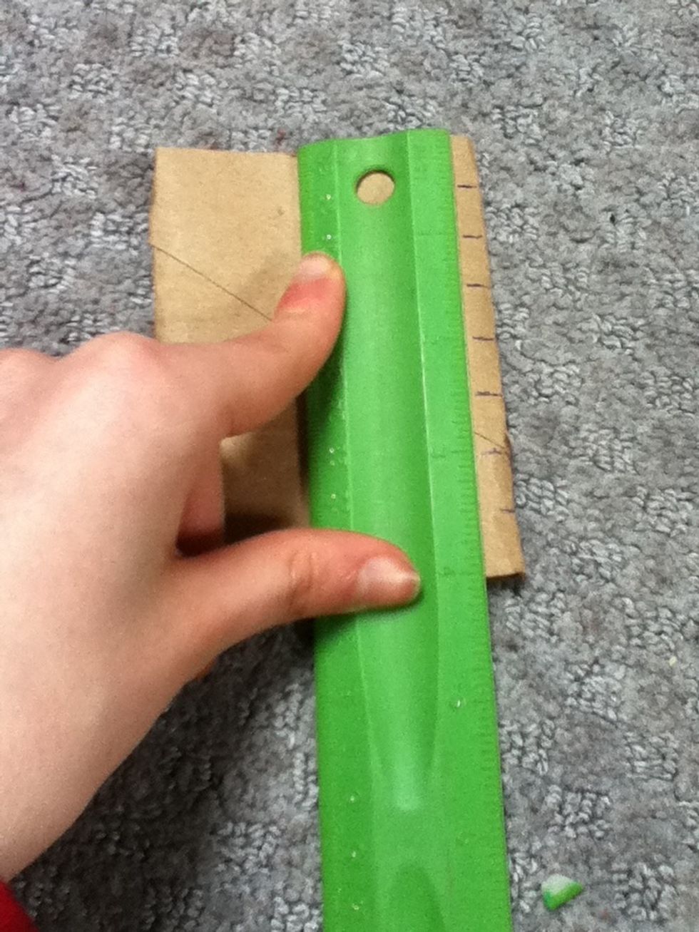 On one side of the tube, mark every 1/2 inch. Do on all tubes.