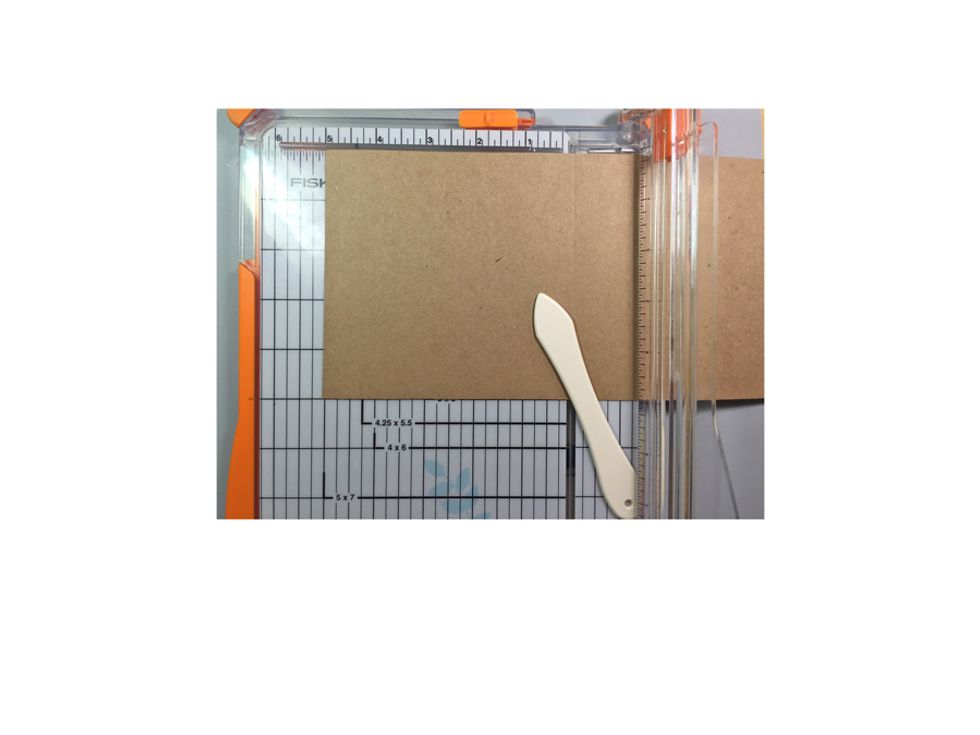 On the 10" side score at 5" and fold over to create the base card.