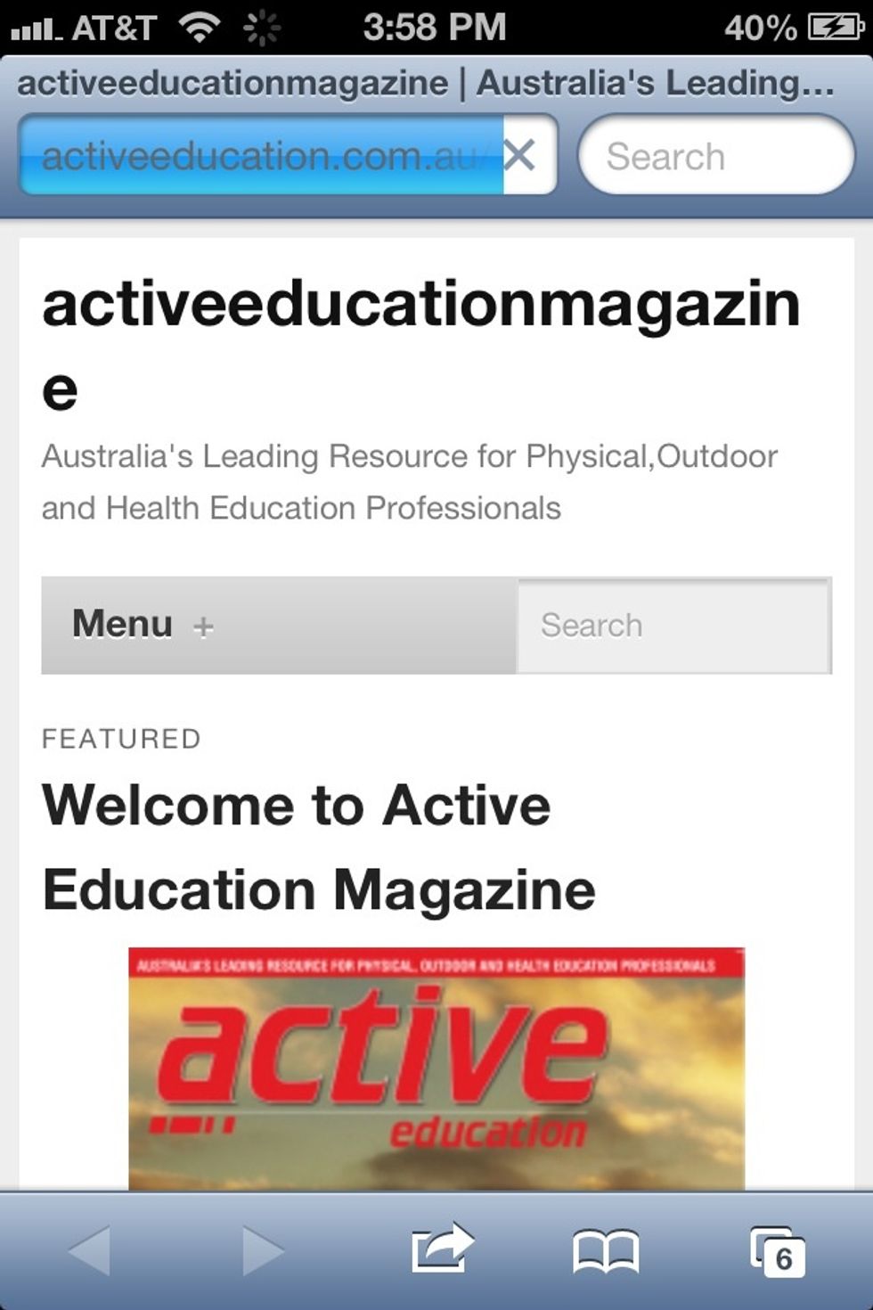 On the bottom of the link there is a www button which takes you right to the active education website. This allows you to explore many other possibilities dealing with physical education.
