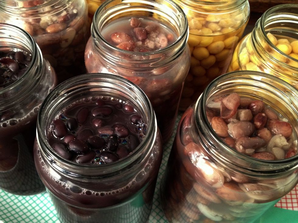 On the following day to freeze, place the completely cool jars in the freezer with the lids OFF until frozen. This allows the contents to expand and avoids cracked jars! Once frozen, pop the lids on.