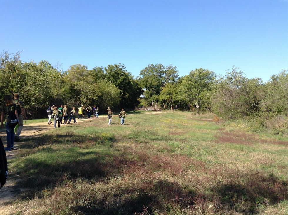 On the hike, you'll have to infer. Why are there holes in this field? Why is this field even here? To answer questions like this on the hike, you'll have to infer.