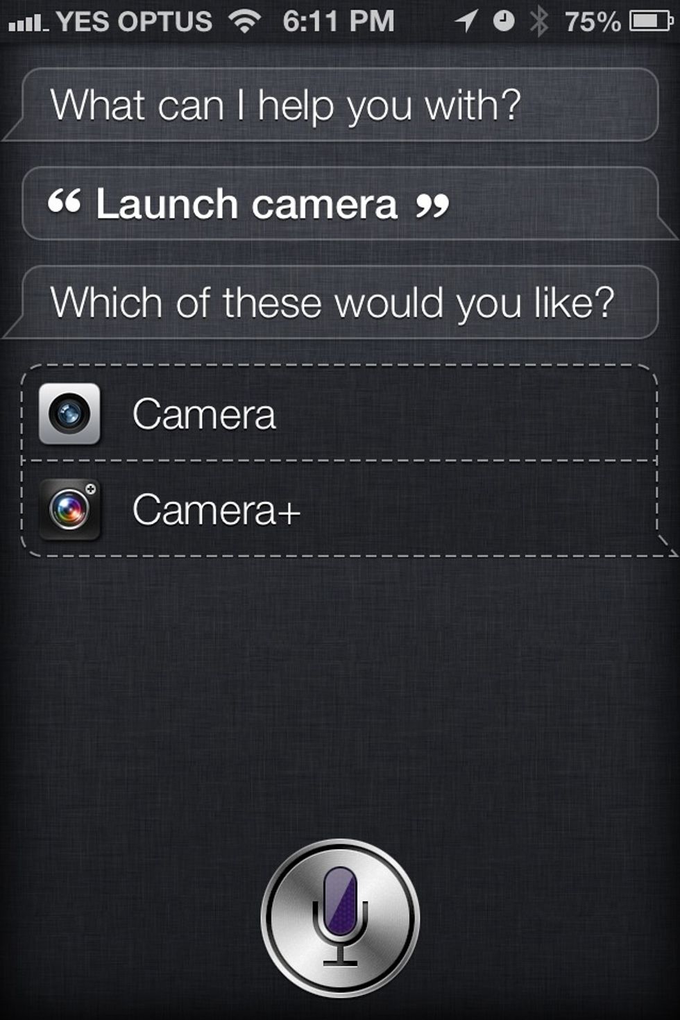 On the iPhone 4S and newer or iPad 3 and newer or iPod touch 5 and newer. You can launch apps from with Siri by simply holding down the home button and say 'Launch (insert app name)".