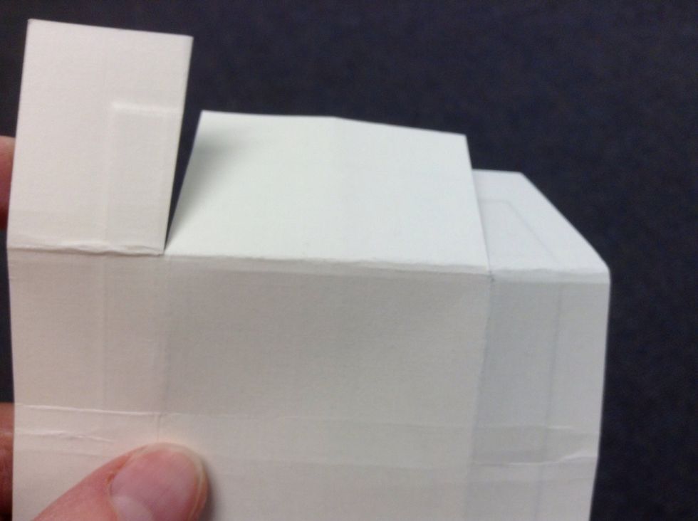 On the long direction, cut on fold ONLY to fold line. X2.