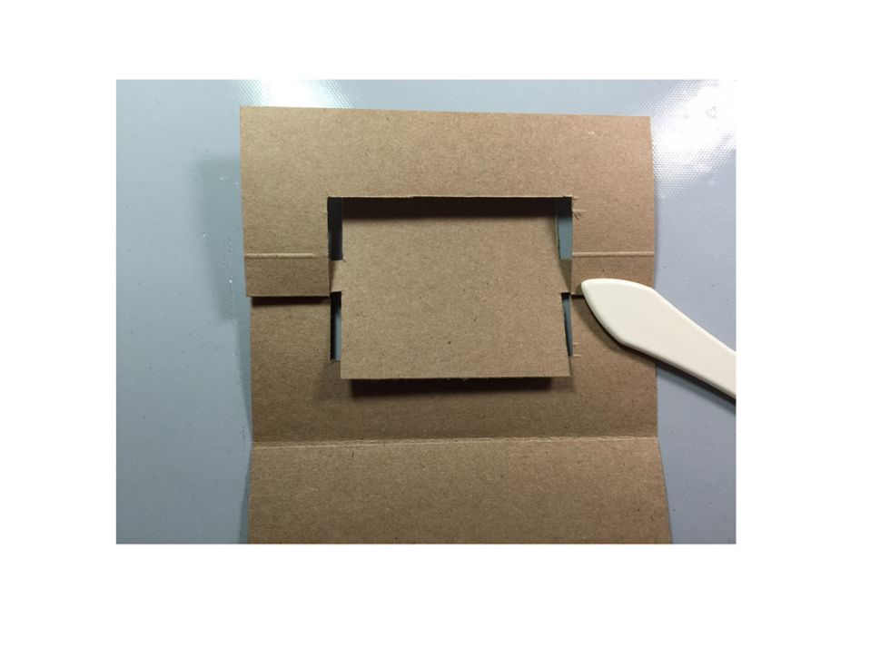 On the next line fold valley up and crease.