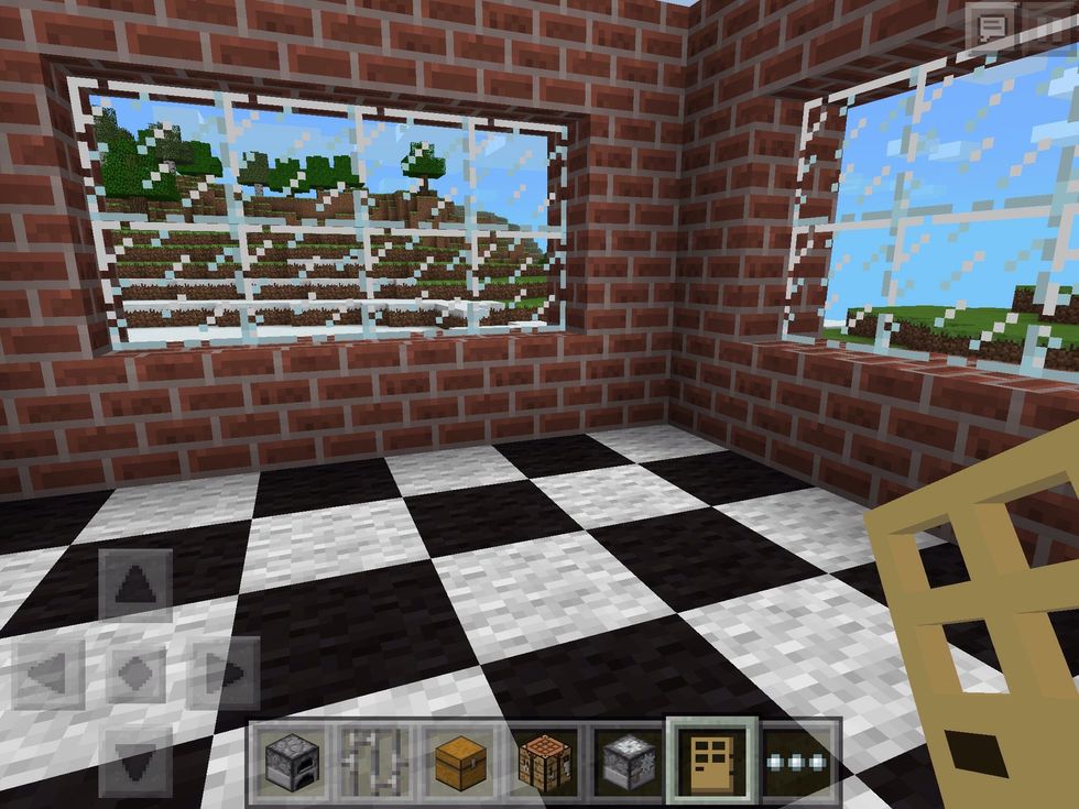 On the opposite side of the room, time to build the kitchen!