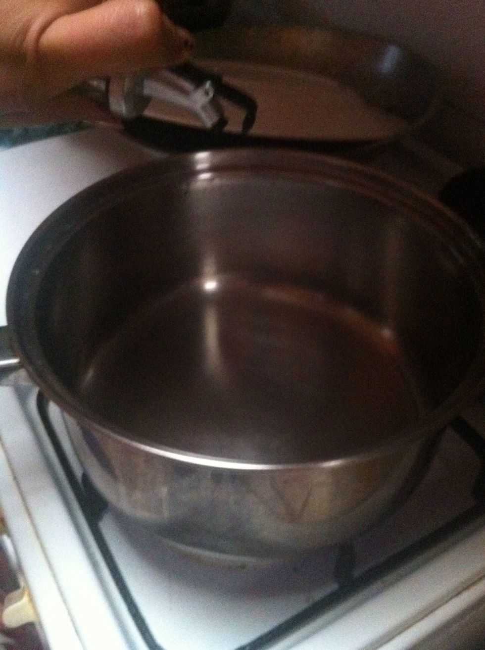 On the other hand heat up a sauce pan and pour the olive oil. Now is upto you how many you going to pour mine is not a lot and not few.
