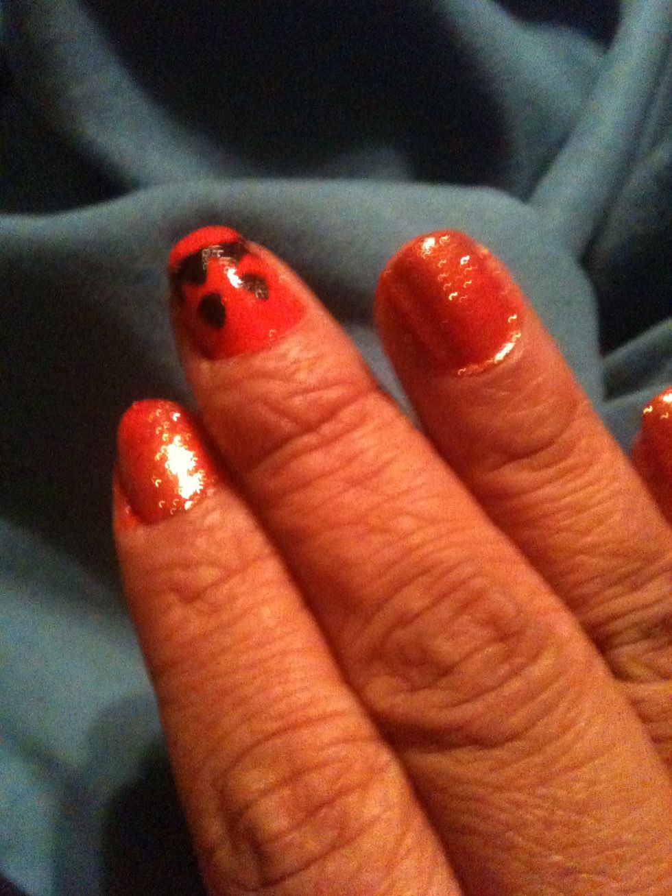On the right hand I made an angry pumpkin.