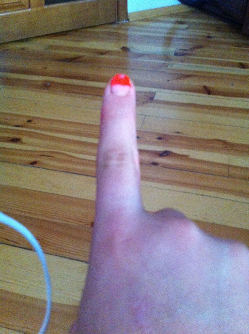 On the right hand let's call this finger C!