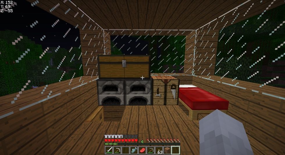 On the second day you can do whatever you want but stay near your house because you won't want to die, I just improved my house on the second day.