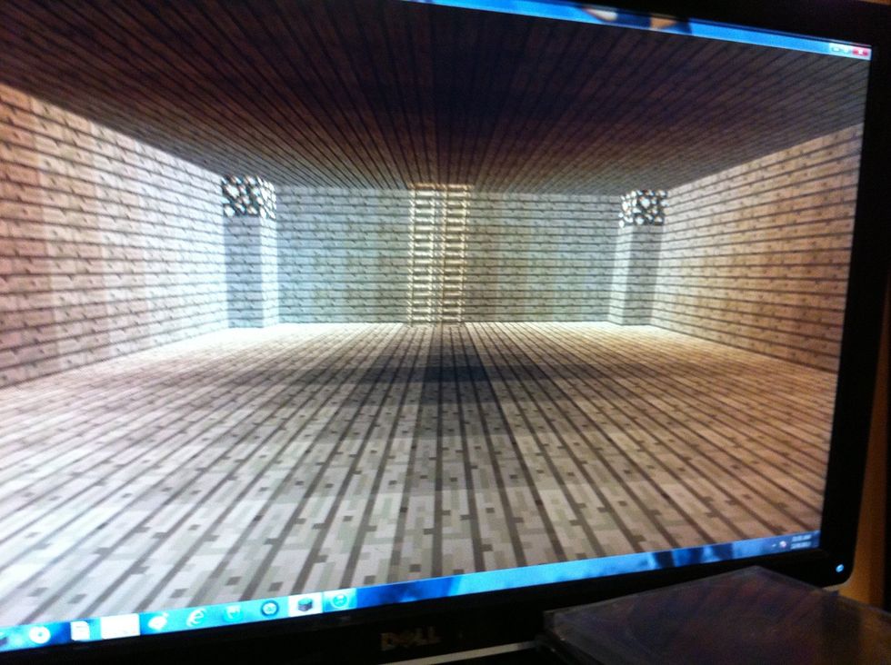 On the second floor add glow Stone on the edges