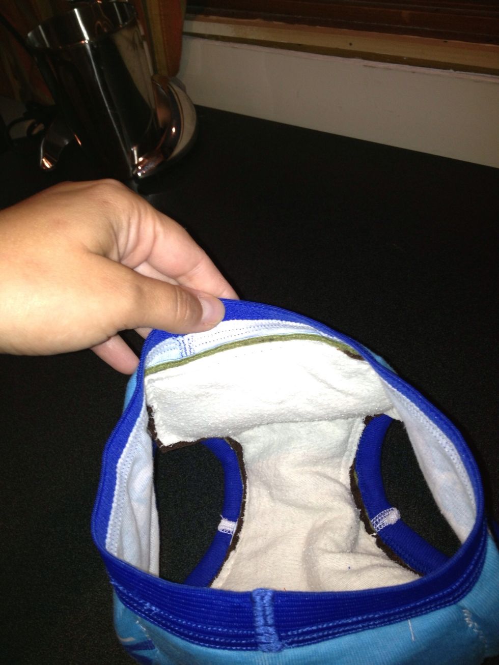 On this pair it looks less finished b/c you can see all the layers. I didn't sew the white layer as a sleeve for the rest of the pairs that I made. It's preference. Do it how it's easiest for you.