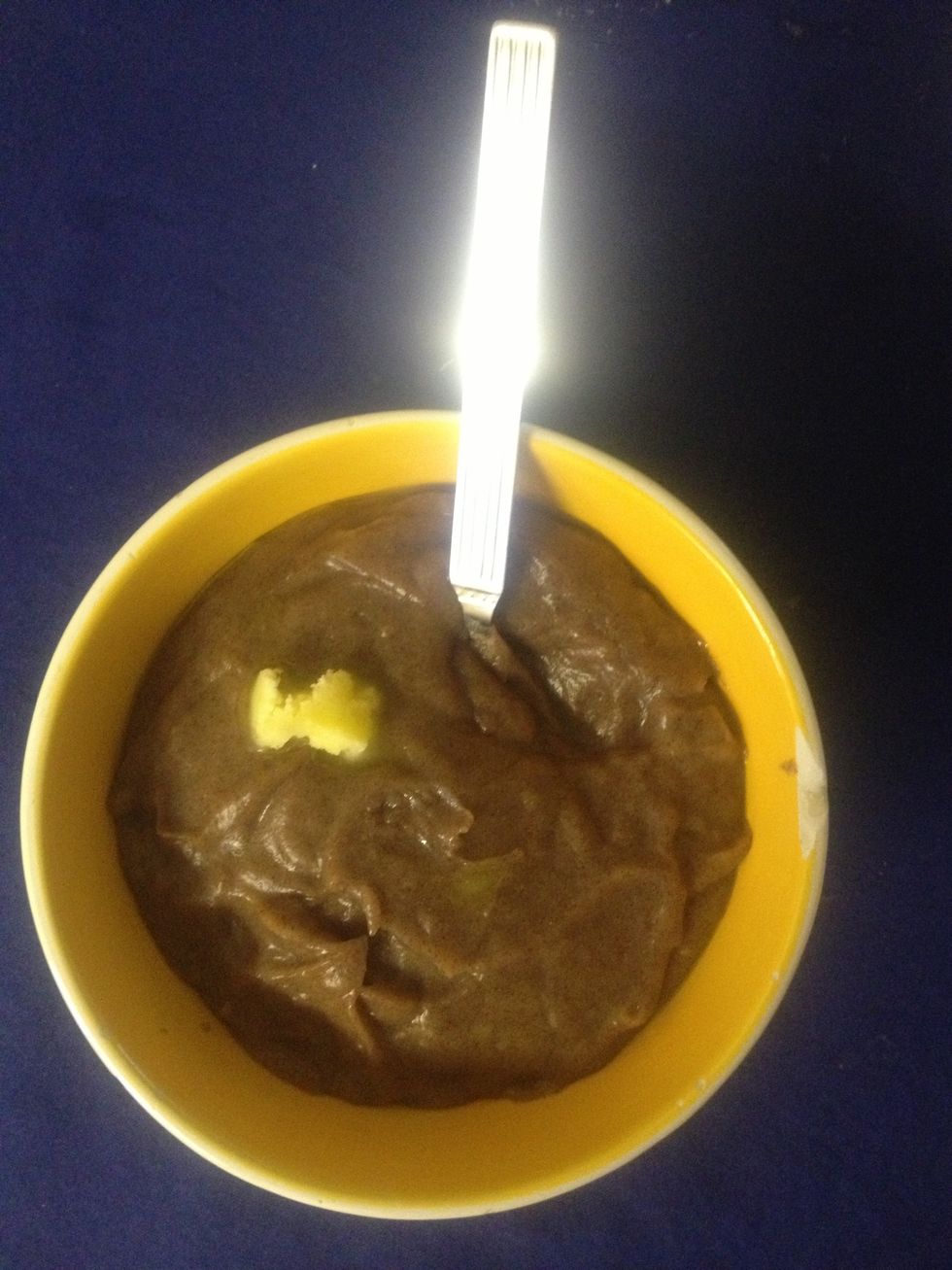 On top add some more ghee and mix well