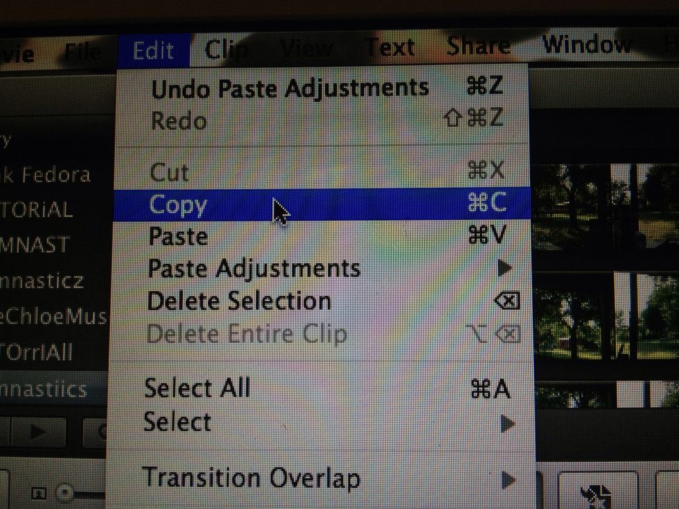 On your fitted clip select crop