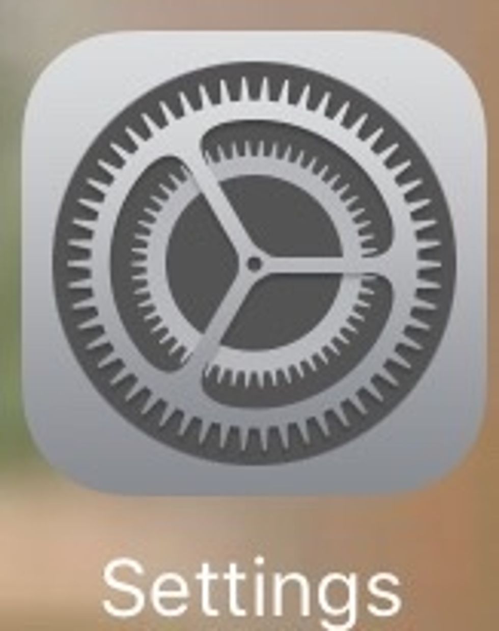On your home page tip on your settings app