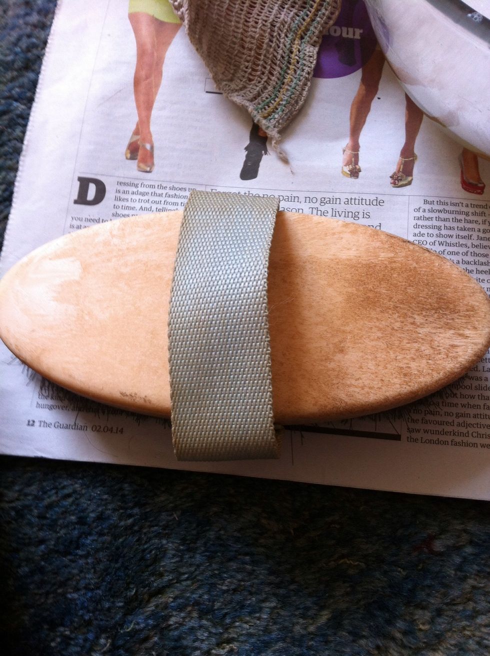 On your newspaper, scrub the back of your brush and wipe off the bubbles with your cloth to see where the dirt still is left: after right: before