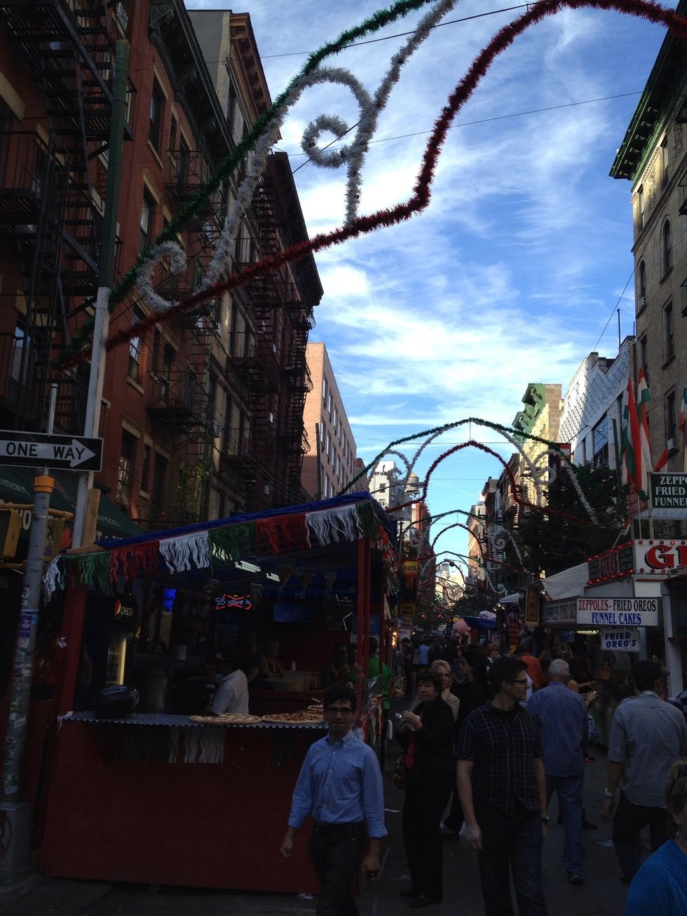 On your way back stop by little Italy.