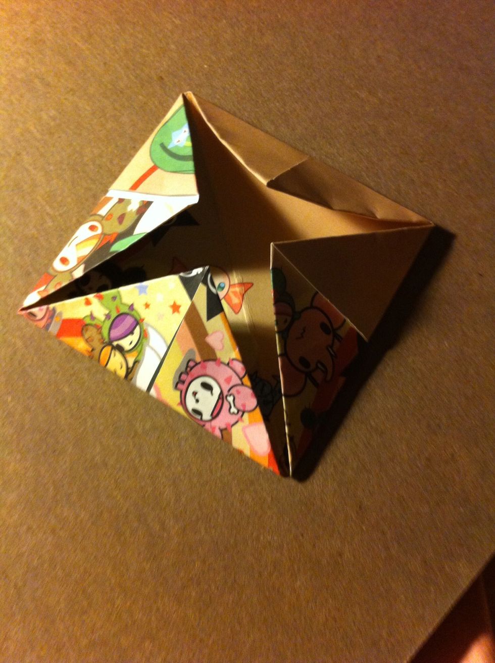 Once all corners are folded...