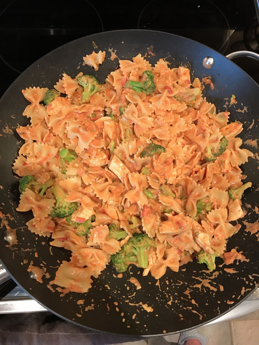 Once all mixed it is ready to be served