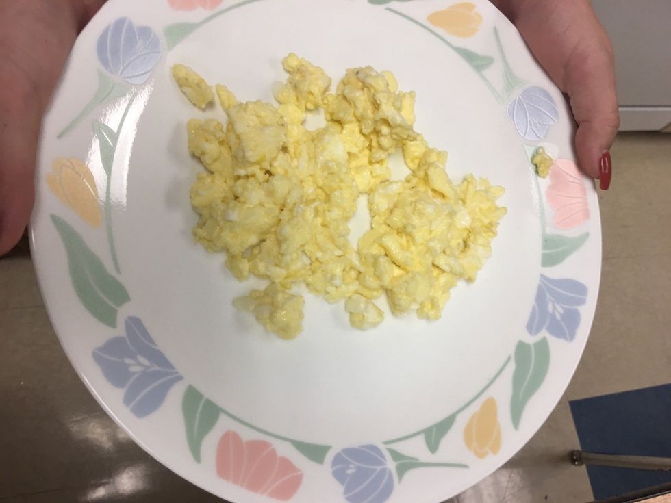 Once all solid put on plate and enjoy.(: