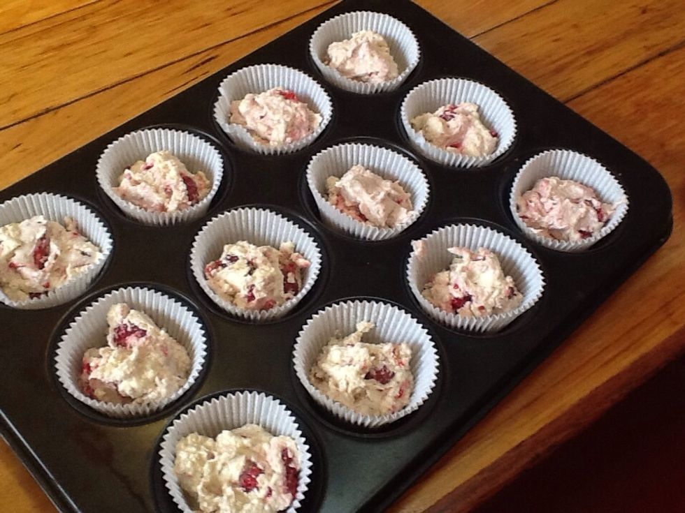 once all the mixture has been used put the paddy pans in the oven