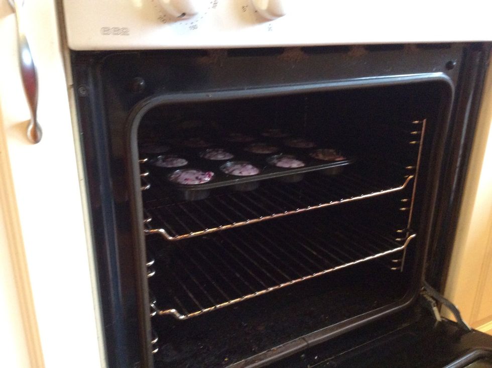 Once All The Mixture Is In The Muffin Trays, Chuck Them In The Oven