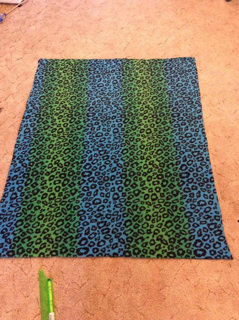 Once all the sides are cut evenly we can start cutting the strips.