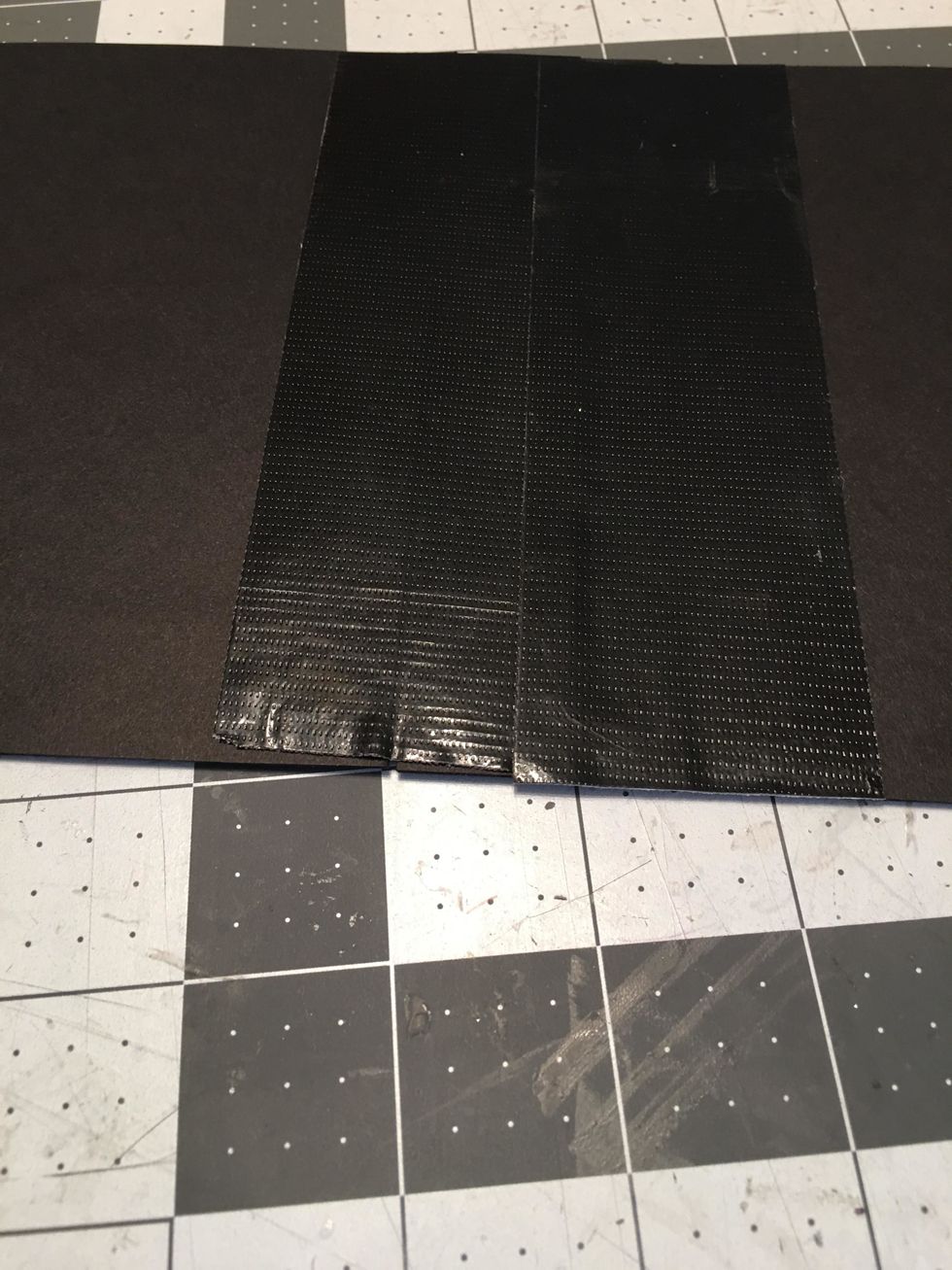 Once all the tape is on, your cover will look like this.