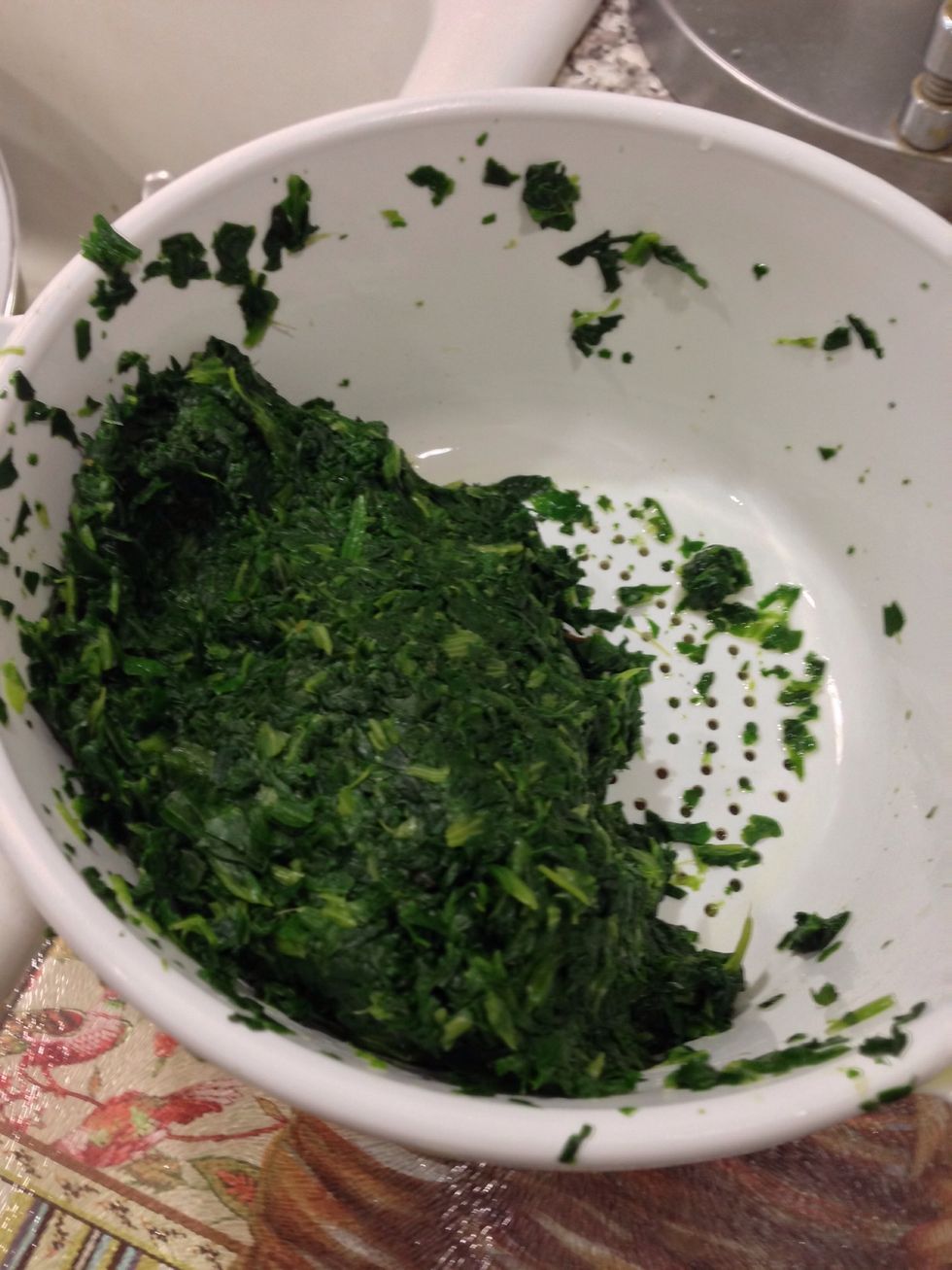 Once all the water is squeezed out it should look like this. As you can see it doesn't look like much!