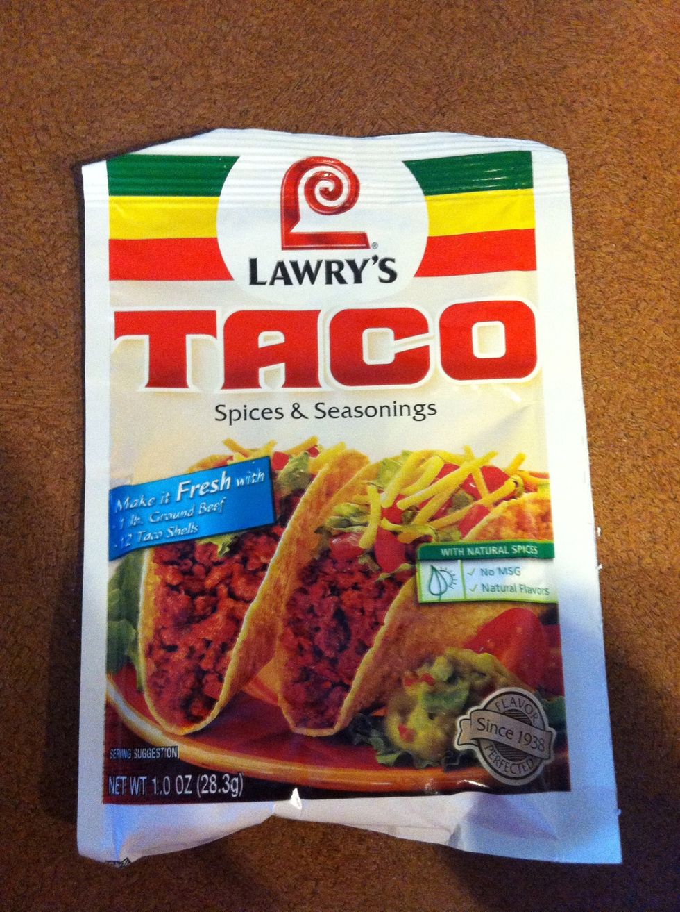 Once beans are simmering pull out the taco seasoning & pour in\u27a1