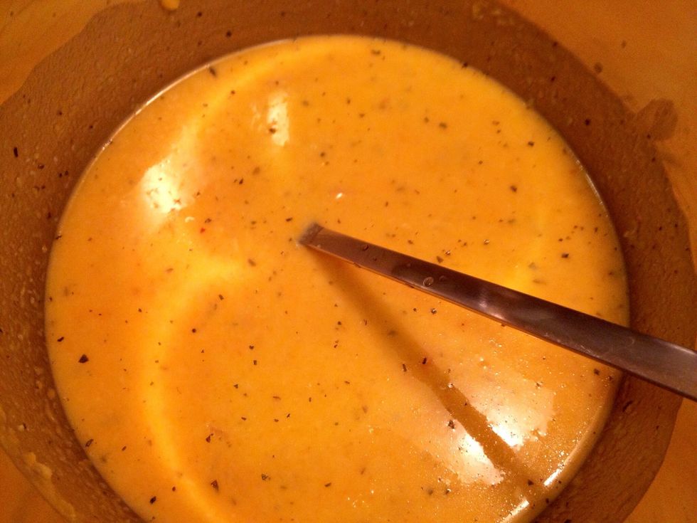 Once blended heat up the soup.