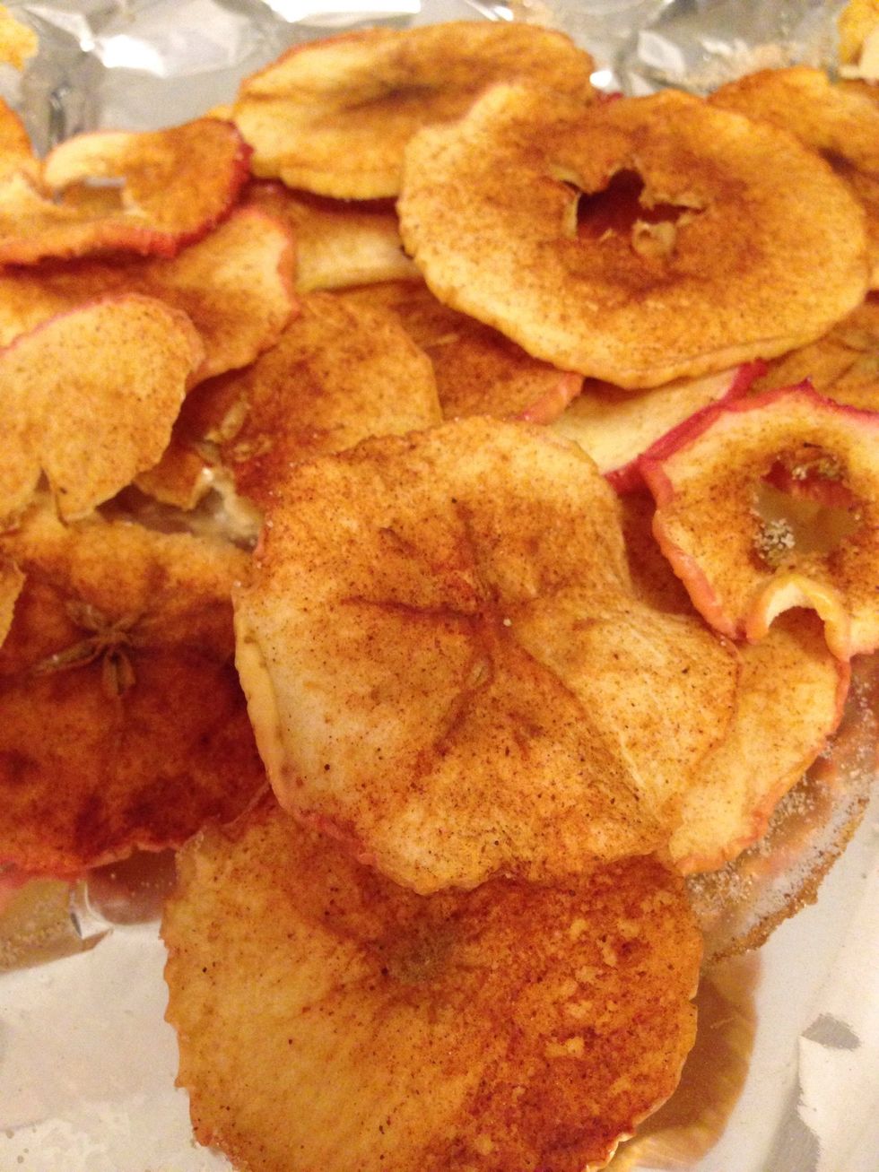 Once chips are cool, remove from pan and enjoy!