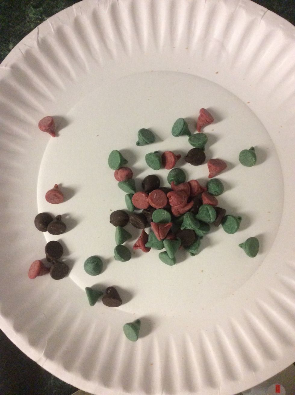 Once chocolate is added you may add the top of the acorn