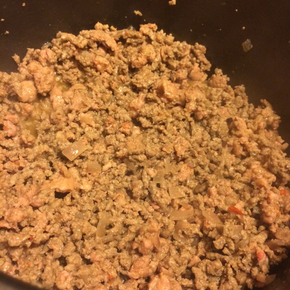 Once completely browned transfer to slow cooker. If using an all-in-one, turn it off.