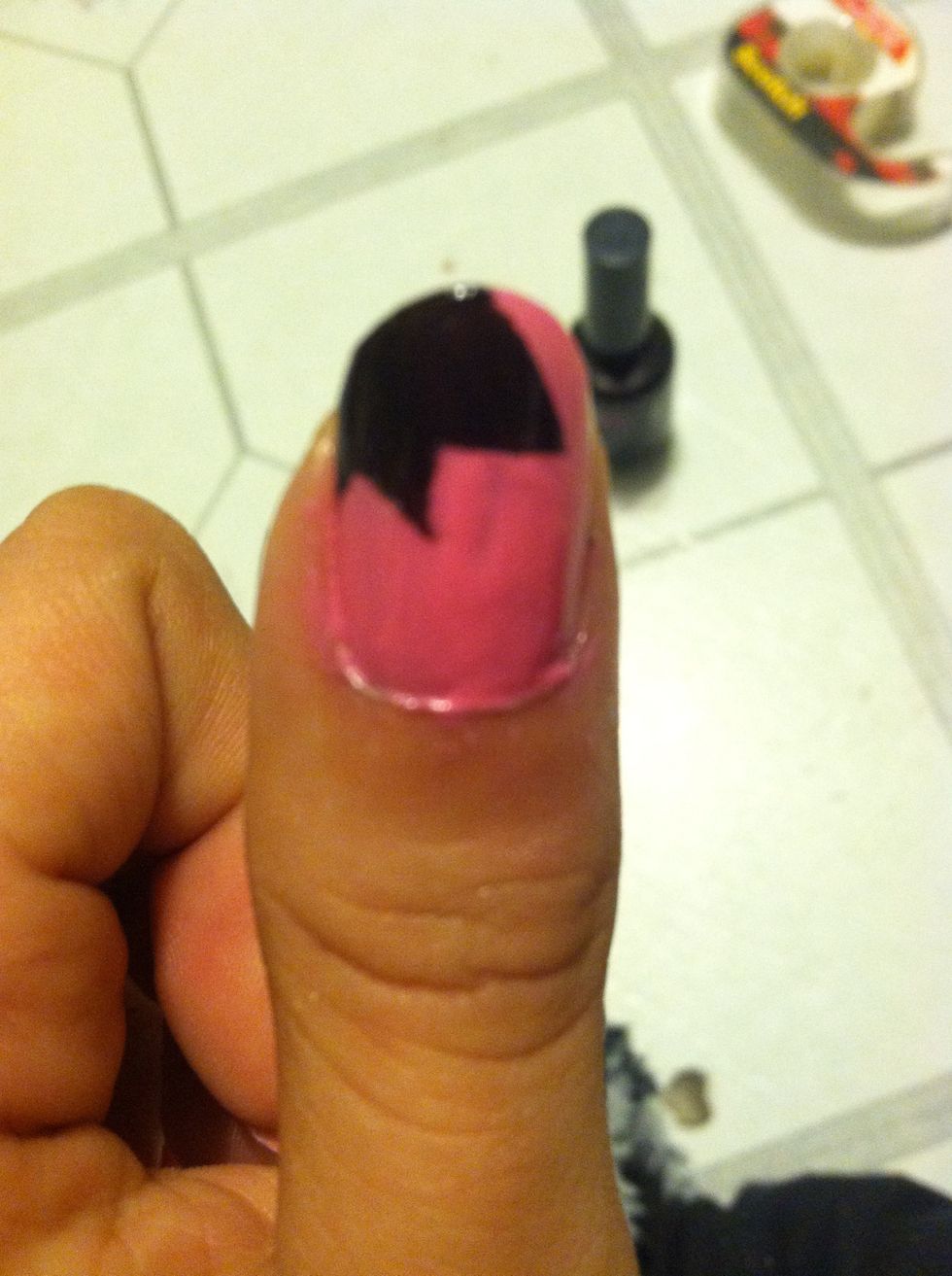 Once completely dry pull off the tape SLOWELY!