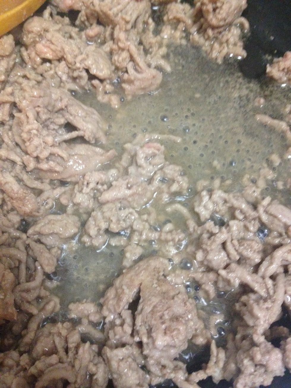 Once cooked, drain the residue water