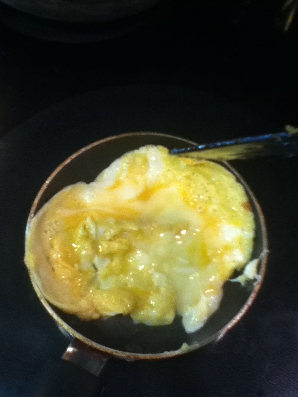 Once cooked start to roll it