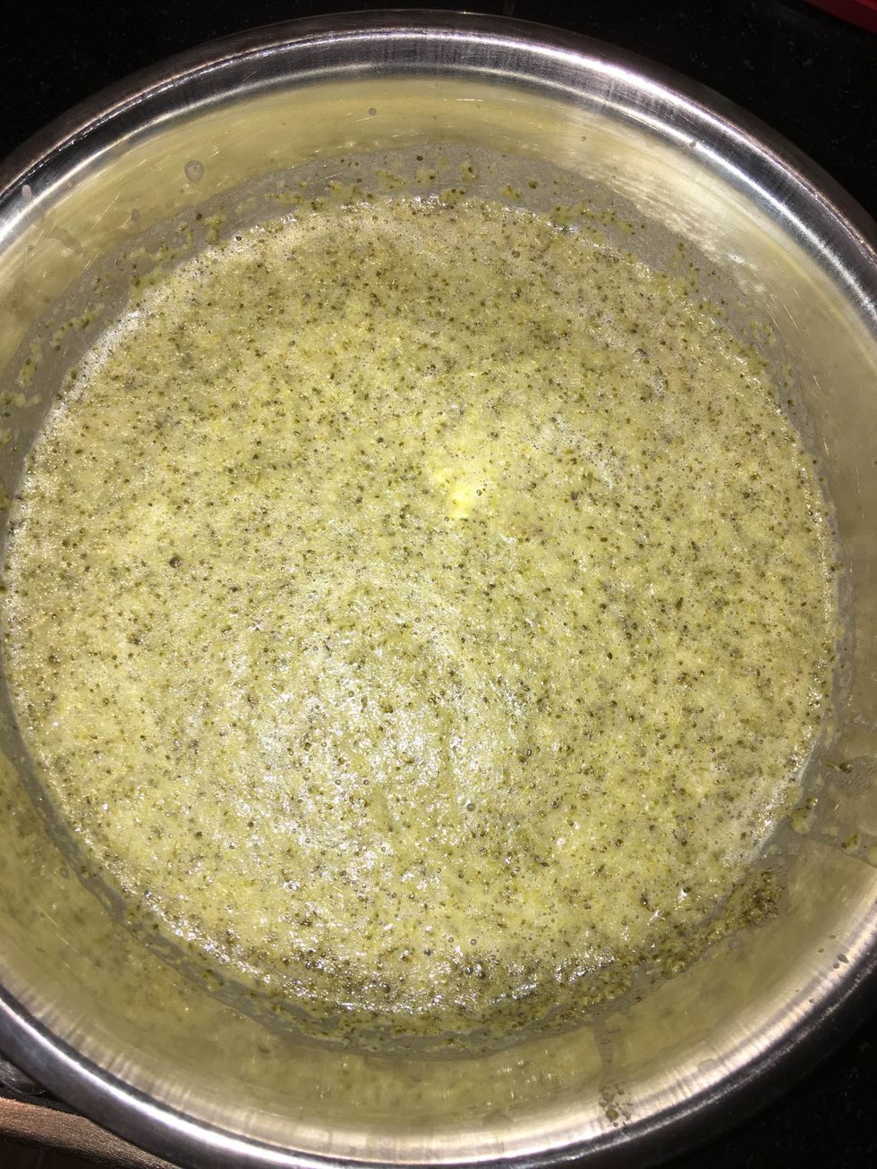 Once cooled, blend well. Reheat, and enjoy!