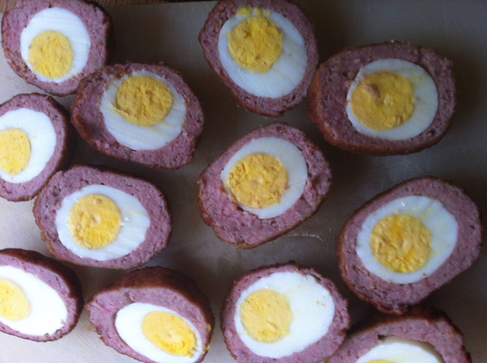 Once cooled, cut the eggs in half. Remove yolks, mash them with a fork and mix with mayonnaise, mustard and paprika (like sauce gribiche)