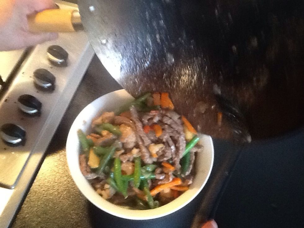 Once cooled, place into a bowl to serve.