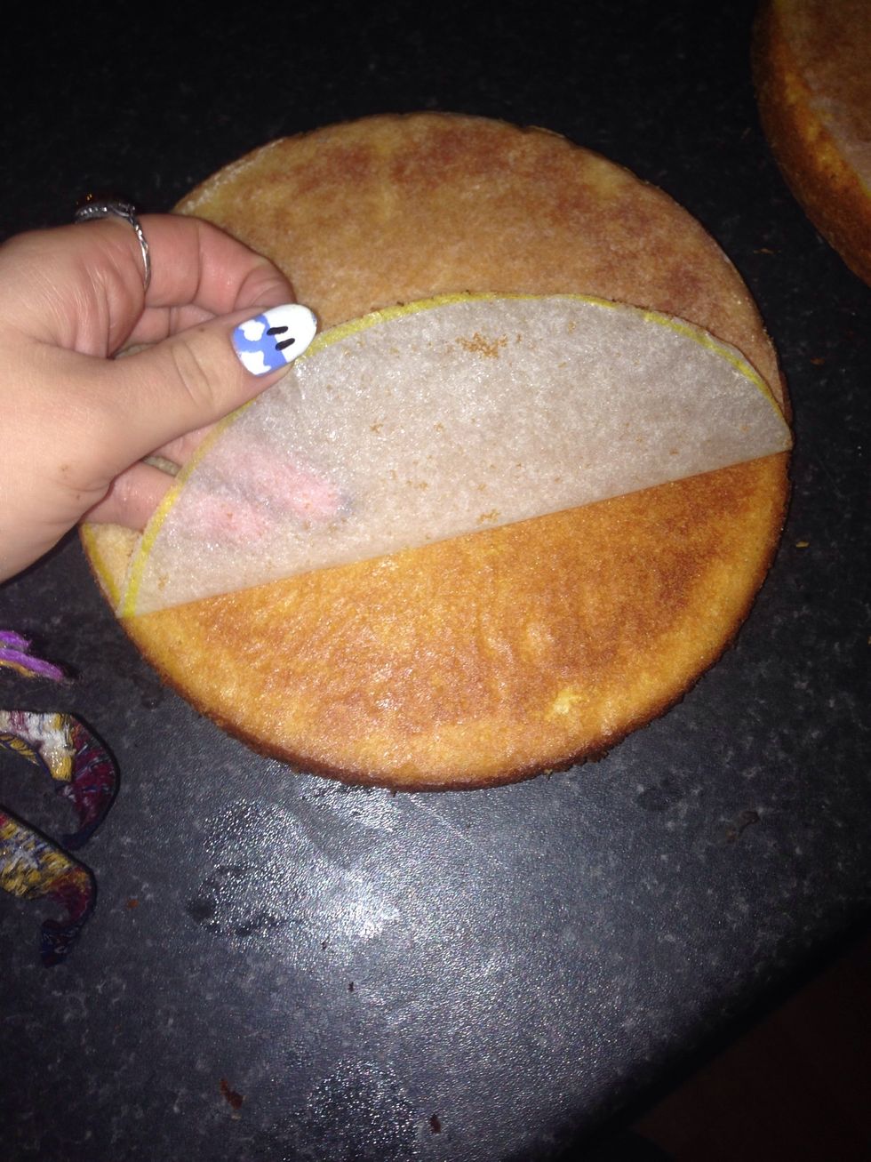 Once cooled remove the parchment paper (because that's not tasty)