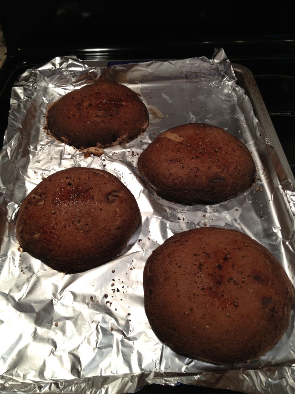 Once done baking, your mushrooms should have a beautiful brown color.