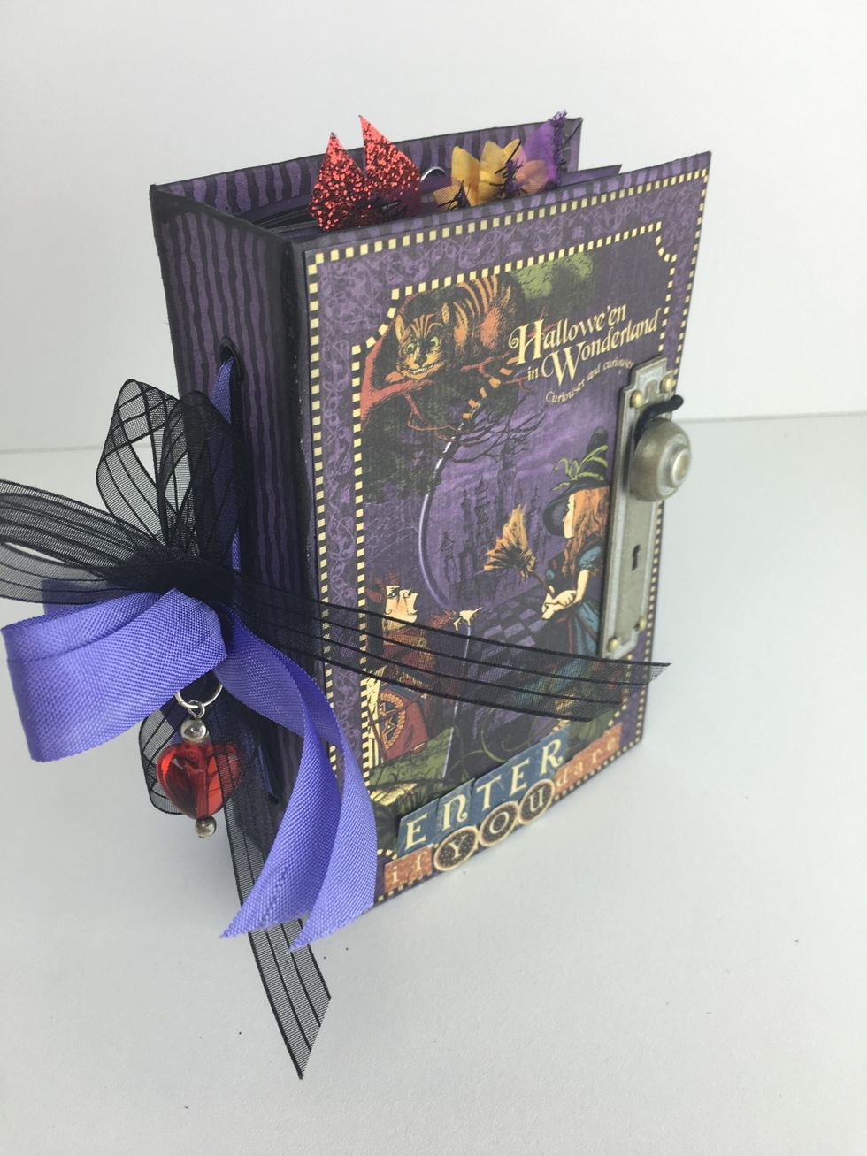 Once done( if you haven't made it too chunky) t will fit in the drawer of the Curiouser Curiouser Trinket Box created in a separate Snapguide Tutorial.   Have Fun Crafting! ~Sandy