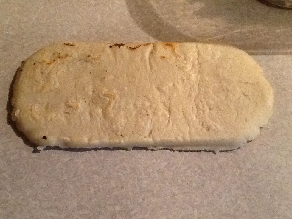 Once done it will look like this a golden brown